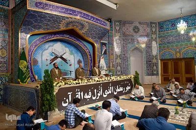 مراسم جزخوانی قرآن کریم درامامزاده نرمی اصفهان