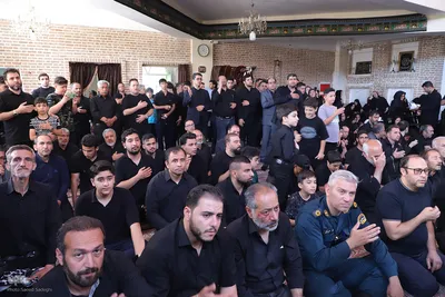 عزاداری عاشورای حسینی با حضور رییس جمهور در شهر سهند