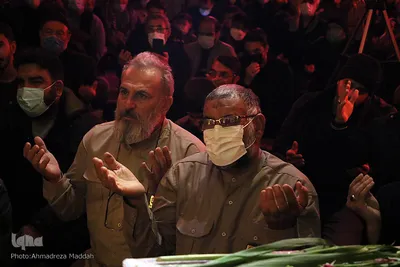 مراسم عزاداری دهه فاطمیه با حضور شهید گمنام‎‎