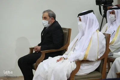 دیدار امیر قطر و هیئت همراه با رهبر معظم انقلاب