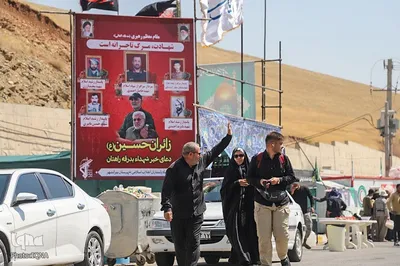 تردد زائران اربعین حسینی از پایانه مرزی تمرچین پیرانشهر