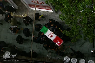 تشییع پیکر سردار شهید حاج مجید خادمی در تهران