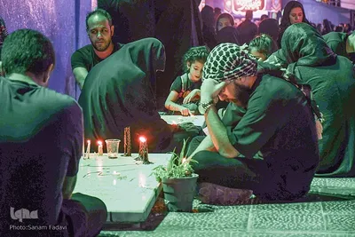 شام غریبان در گلستان شهدای اصفهان