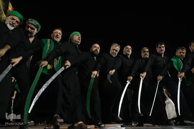 عزاداری سنتی «مشق شمشیر» نجفی‌های مقیم قم
