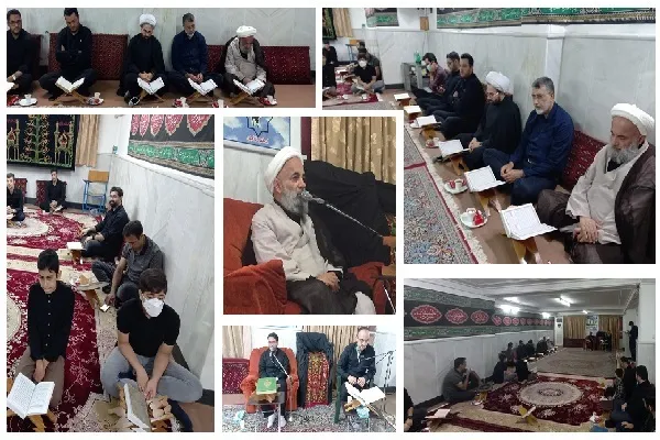 محفل احيای قرآنی شب عاشورا در بابل برگزار شد