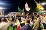 یکصد و سومین شب وفاداری مردم  در  حماسه میدان شهدای شهرستان بابلسر‌