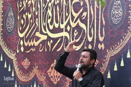 دسته عزاداری طلاب و روحانيون شیراز در سومين روز شهادت امام حسین(ع)