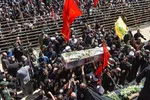 مراسم خاکسپاری پیکر مطهر سردار شهید حاج عبدالله اسکندری در شیراز‎‎