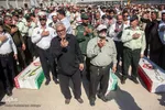 مراسم استقبال از پیکرهای 44 شهید تازه تفحص شده دوران دفاع مقدس در مرز بین المللی شلمچه برگزار شد