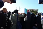 استقبال از پیکر شهدای گمنام در شهرکرد‎