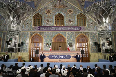 سخنرانی رهبر انقلاب در اجتماع عظیم زائران و مجاوران حرم مطهر رضوی(ع)