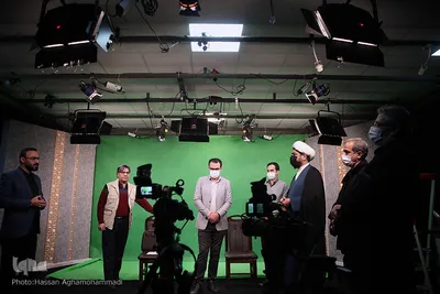بازدید حجت‌الاسلام والمسلمین مهدی شجاع، مدیرکل ارتباطات و هماهنگی معاونت قرآن و عترت وزارت فرهنگ و ارشاد اسلامی از استدیو مبین