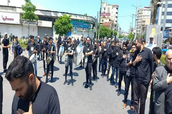 خروش دلدادگان اهل بیت عصمت و طهارت ( ع) در روز شهادت جانسوز ششمین امام معصوم در تنکابن