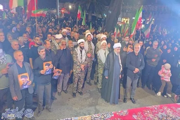 بیست و پنجمین شب تجمع مردم ولایتمدار و انقلابی شهرستان بابلسر‌