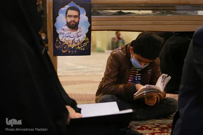 بزرگداشت اولین سالگرد شهادت «محسن جعفری» در حرم شاهچراغ(ع)‎‎