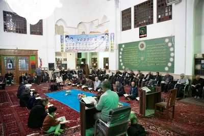 محفل هفتگی تلاوت قرآن در مسجد امام علی(ع) تبریز