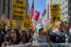 Activistas pro-Palestina en Washington rechazan cita de AIPAC