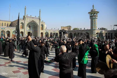 دسته های عزاداری در سوگ شهادت امام هادی(ع)
