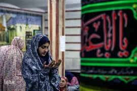 مراسم اعتکاف بانوان در مسجد باغستانی
