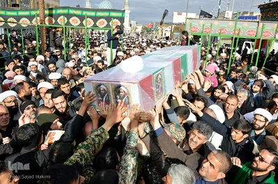 تشییع روحانی شهید مدافع حرم، حجت الاسلام محمد حسن دهقانی