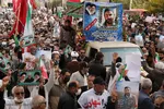 مراسم تشییع پیکر مطهر روحانی شهید مدافع امنیت در شیراز