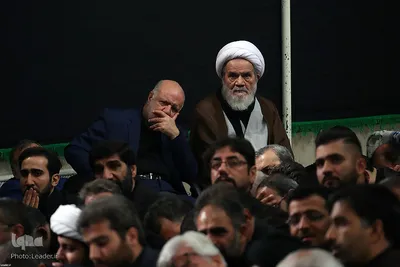 مراسم عزاداری شب عاشورای حسینی در حسینیه امام‌خمینی(ره)