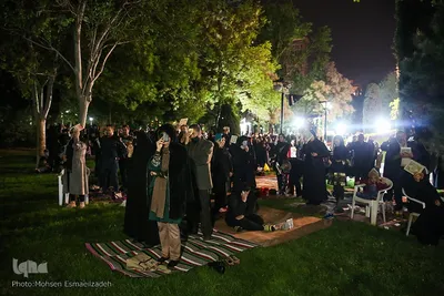 احیای شب بیست و سوم ماه مبارک رمضان در پارک ملت مشهد
