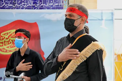 اهتزاز پرچم حسینی در شهرکرد