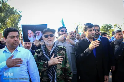 خاکسپاری پيكر شهيد گمنام دفاع مقدس در مجتمع آموزش صنعت نفت اهواز 