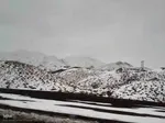 بارش برف در محورهای مواصلاتی شهرستان اهر