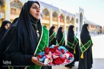 تجدید میثاق خدام امام رضا با حضرت شاهچراغ (ع)