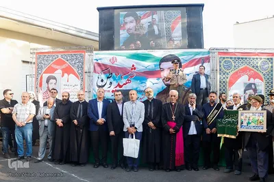 مراسم وداع با پیکر مطهر شهید «جانی بت اوشانا»