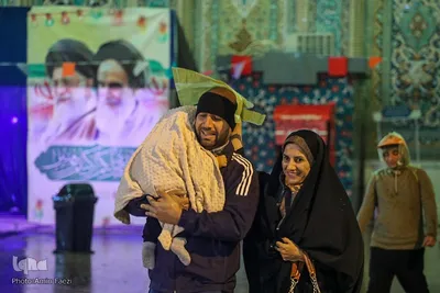 حال و هوای حرم شاهچراغ(ع) در شب نیمه شعبان‎