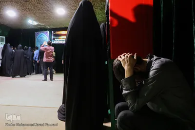 وداع با پیکر شهید مدافع حرم حیدر جلیلوند