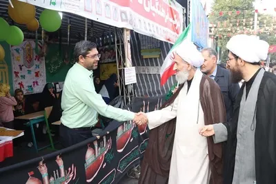 بازدید آیت الله محمدی لائینی از  «مهمانی بزرگ حماسی غدیر ساری»
