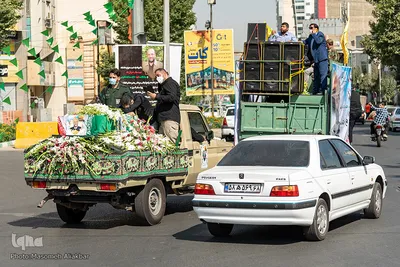 تشییع پیکر مطهر شهید «سیداحمد قریشی» از فرماندهان یگان «فاطمیون» مدافع حرم در کرج