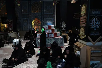 وداع با پیکر پاک ۱۰۰ شهید گمنام
