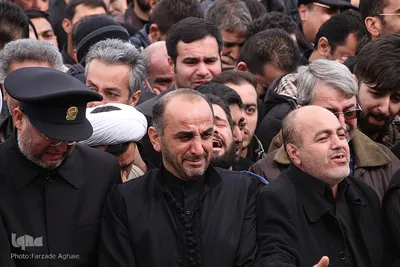تشییع پیکر جنازه جانباختان حادثه قطار تبریز