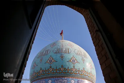 آئین شستشو وتعویض پرچم گنبد مسجد مقدس جمکران