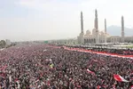 راهپیمایی گسترده مردم یمن در حمایت از ایران