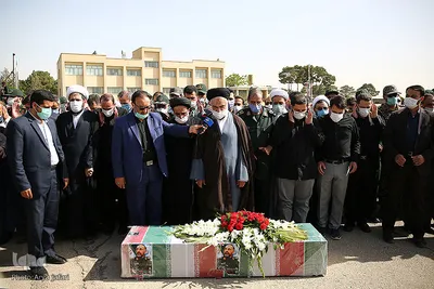 مراسم تشییع پیکر مطهر سرلشگر شهید سیدمحمد حجازی، جانشین سابق فرماندهی نیروی قدس سپاه در اصفهان