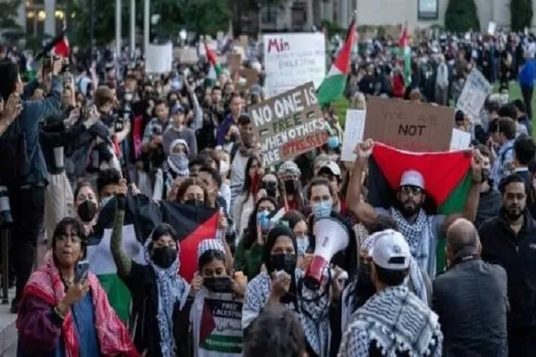 تظاهرات في أميركا بعد عام من العدوان على غزة