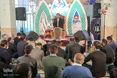 مراسم گرامیداشت شهید محسن جعفری از شهدای مدافع امنیت - شیراز