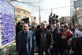 مراسم تشییع و خاکسپاری پیکر آتش نشان شهید «قریب رضا دارابی»