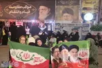 موج پنجاه و هفتمین شب اجتماع مردم  بابلسر  در  میدان شهدای بیت المقدس