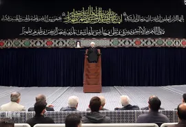 اولین شب مراسم عزاداری حضرت فاطمه‌زهرا سلام‌الله‌علیها در حسینیه امام خمینی(ره)