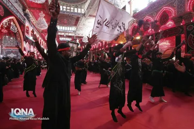 حضور دسته جات عزاداری در بین الحرمین 
در آستانه اربعین حسینی