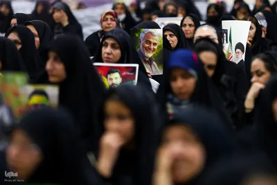 مراسم چهلم شهدای حوادث دی‌ماه در گلستان شهدای اصفهان