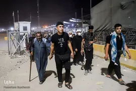 تردد شبانه زوار در مرز شلمچه