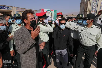 مراسم تشییع پیکر مطهر ستوان سوم شهید «صادق کریمی» - شیراز